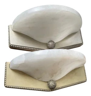 Art Deco Wall Lamps in Silver-Plated Bronze and Alabaster in the style of Jacques-Emile Ruhlmann, France, 1990s, Set of 2