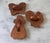 Set of 3 vintage copper and tin extra large cookie cutters in the shape of a turkey, butterfly and ginger woman. Heavy...