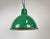 Industrial Green Enamel Factory Lamp from Polam, 1960s For Sale - Image 6 of 14