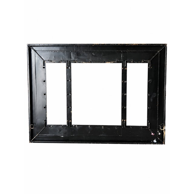 Heavy Metal Three-Opening Canvas Frame With Burgundy and Bronze-Tone Finish For Sale In Las Vegas - Image 6 of 9