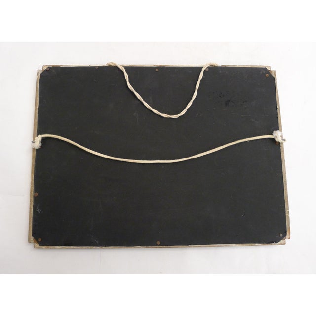 Silver Small Art Deco Mirror with Silvered Wooden Frieze Frame, 1930s For Sale - Image 8 of 12