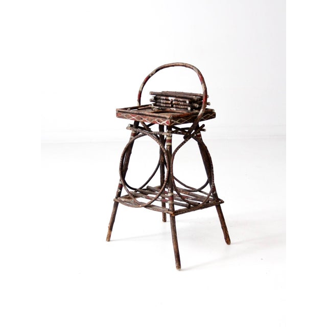 Antique Adrinodack Twig Side Table For Sale - Image 11 of 11