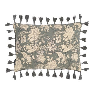 Azzura Pillow - Blue Grey - 14" x 20" For Sale