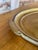 Gold Vintage Italian Vietri Oval Gold Leaf Serving Tray For Sale - Image 8 of 12