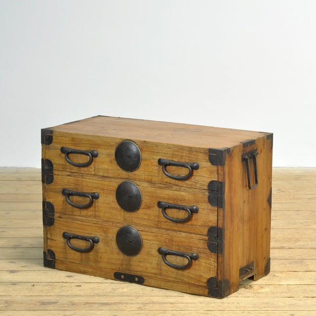 Japanese Tansu Chest of Drawers, 1870 For Sale - Image 13 of 13