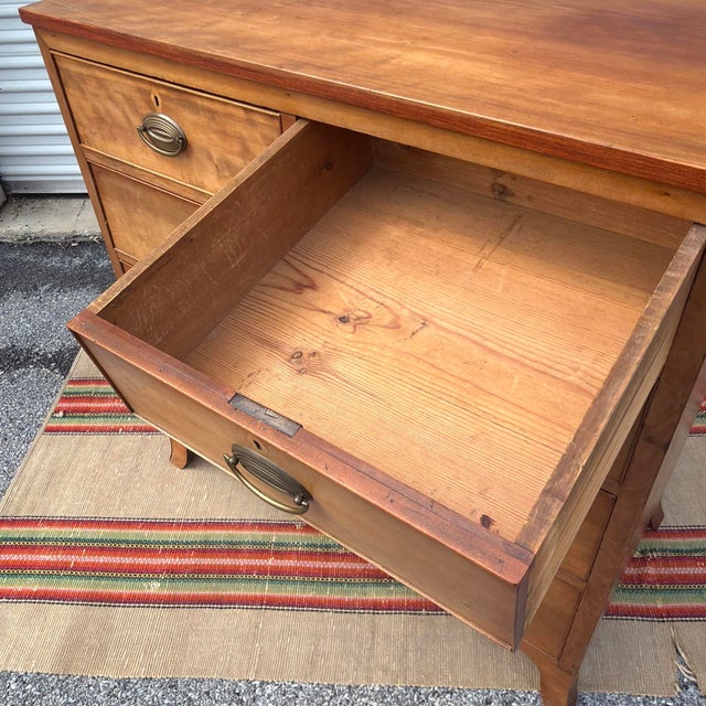 Antique Cherry Hepplewhite Five-Drawer Chest of Drawers, Pennsylvania or Maryland, Circa 1800-1810 For Sale - Image 15 of 18