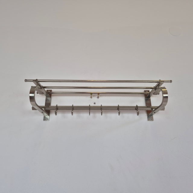 Bauhaus Wall Rack with Shelf, Germany, 1930s, in Very Good conditions. Designed 1920 to 1949