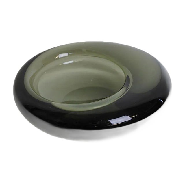 Danish Freeform Glass Dish by Per Lütken for Holmegaard, 1961 For Sale