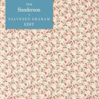 Sanderson Dallimore Fabric in Mulberry Multi For Sale