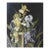 Early 20th Century Iris Painting on Wood For Sale