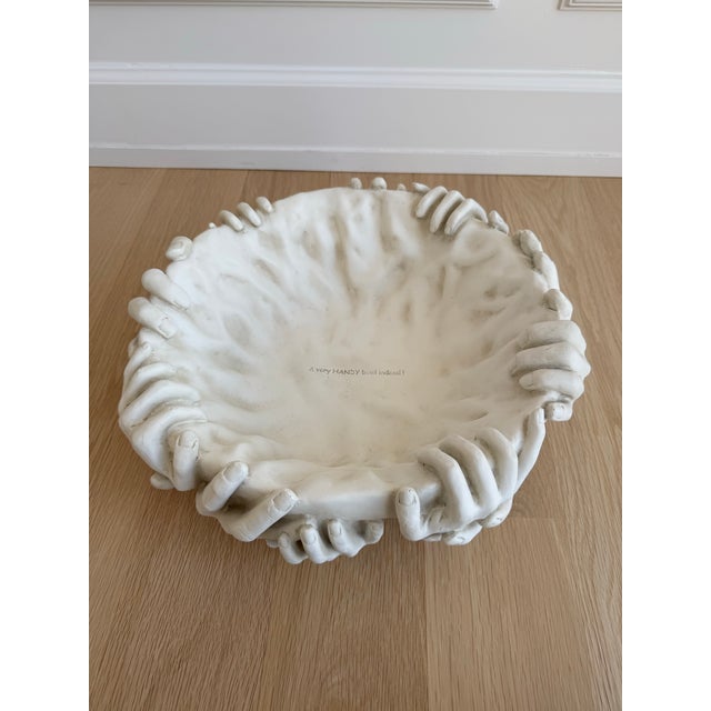 Piero Fornasetti Rare Vintage Perpetual Hands Bowl by TMS (The Museum Store,) 2007, in the Style of Fornasetti For Sale - Image 4 of 7