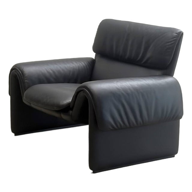 DS-2011 Chair in Black Leather from de Sede, Switzerland, 1980s For Sale