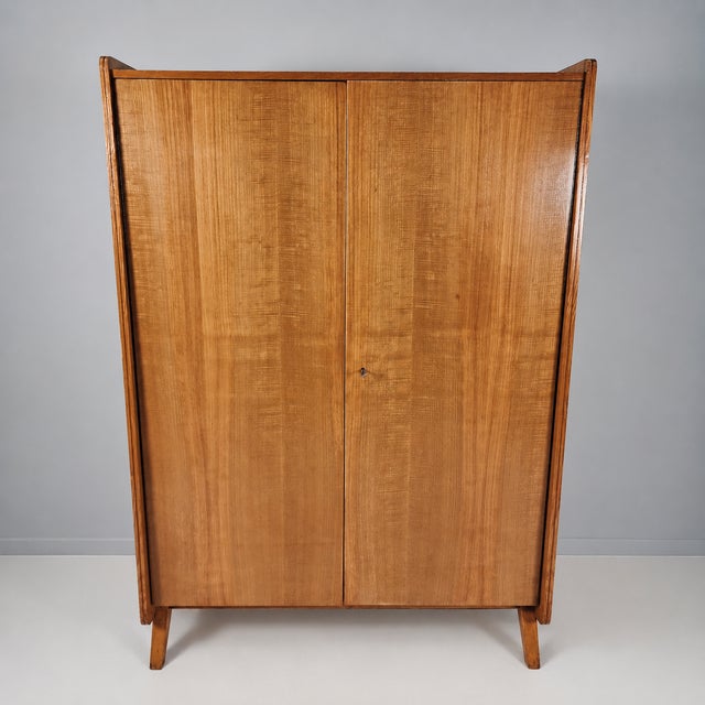 Vintage Wardrobe in Ash by Tatra Nabytok, 1970s For Sale - Image 12 of 12