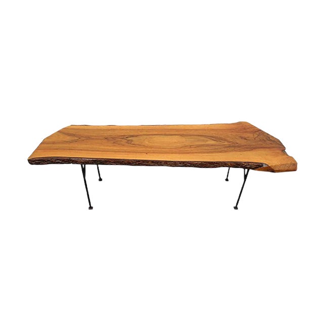 Mid-Century German Walnut Coffee Table, 1950s For Sale