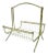 Vintage Mid-Century Modern Brass Bamboo-Style Magazine Stand, Book Holder For Sale