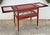 Mid-Century Modern 1950s Wood & Brass Display Bar Cart For Sale - Image 3 of 10