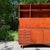 Mid-Century Modern Mid 20th Century Danish Modern Two-Piece Bookshelf With Drop-Down Secretary Desk Top For Sale - Image 3 of 12
