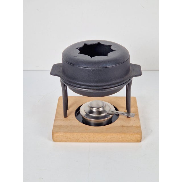 Vintage Danish Fondue Pot from Kosta Boda, Sweden, 1960s, Set of 2 For Sale - Image 3 of 16