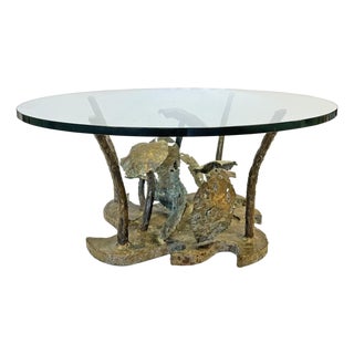 Silas Seandel Woodland Series Brutalist Coffee Table For Sale