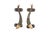 Brass Green Brass Fish Handles - a Pair For Sale - Image 8 of 8