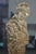 Mid 20th Century Hollywood Regency Chinoiserie Gold Embossed Geisha Wall Vanity Mirror MCM 27" For Sale - Image 5 of 11
