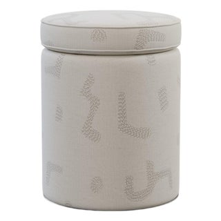 Powder Aurora Ottoman by Ceraudo For Sale