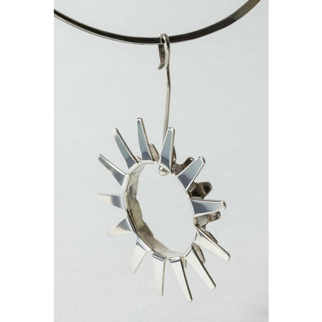 1950s Silver Collier by Tone Vigeland For Sale - Image 5 of 9