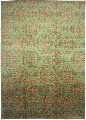Hand Knotted Ikat Rug by Aara Rugs Inc. - 14'6" x 10'3"