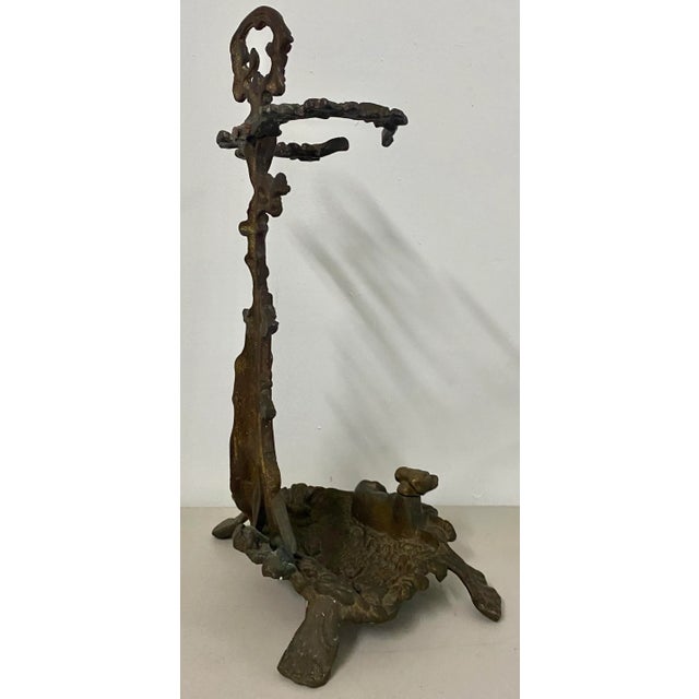 Early 20th Century Cast Iron Fireplace Tool Stand or Umbrella Stand C.1920 For Sale - Image 9 of 11