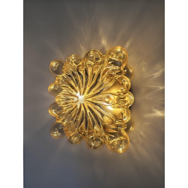 Mid-Century Bubble Glass Wall Lamp attributed to Helena Tynell, Limburg, Germany, 1970s For Sale - Image 16 of 18