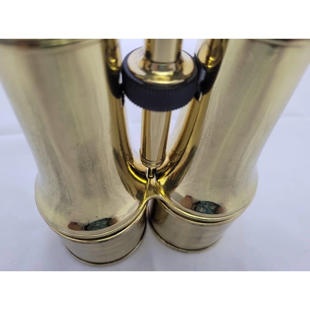 Brass French Yachting Binoculars by Lemaire Fabt, Paris For Sale - Image 8 of 12