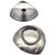 Stelton Stelton Denmark Danish Modern Stainless Taper Candle Holder Pair 3.25" For Sale - Image 4 of 9