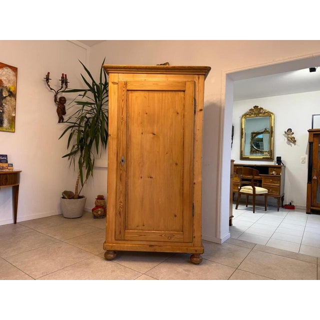 Farmhouse Cabinet in Natural Wood For Sale - Image 5 of 18