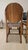 Vintage Wooden Dining Chairs with Black Leather Upholstery, 1940s, Set of 4 For Sale - Image 10 of 17