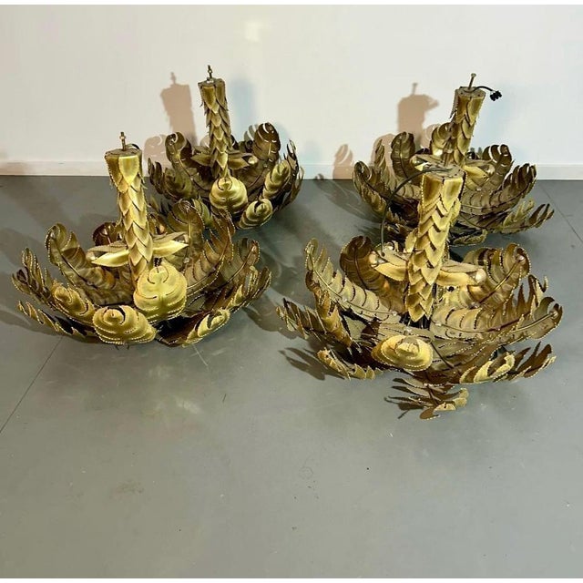 Palm Tree Table Lamps from Maison Jansen, 1970s For Sale - Image 16 of 18