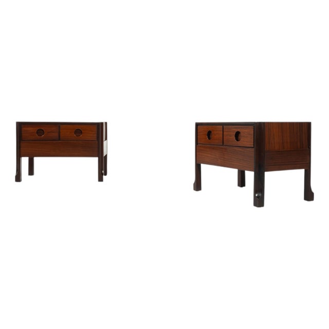 Wooden Nightstands, Italy, 1960s, Set of 2 For Sale