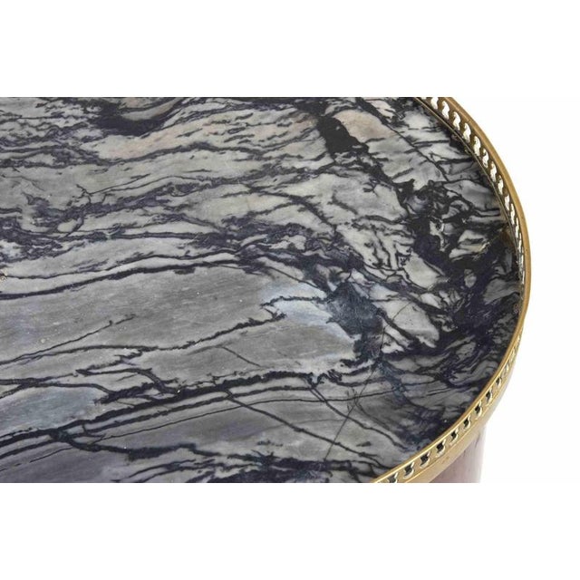 Vintage Oval Bedside Table, Italy, Early 20th Century For Sale - Image 6 of 7