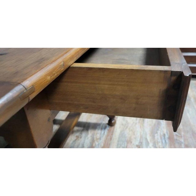 Louis XIII Style Desk in Walnut, 1850 For Sale - Image 6 of 8