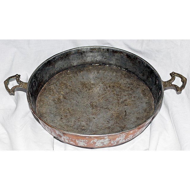 Rustic Copper & Brass Pan For Sale - Image 5 of 5