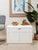 Mid 20th Century White Post Modern End Table Nightstand For Sale - Image 11 of 11