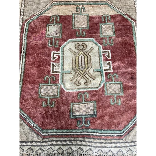 Contemporary Turkish Yastik Rug 1'9" x 2'1" For Sale - Image 3 of 5