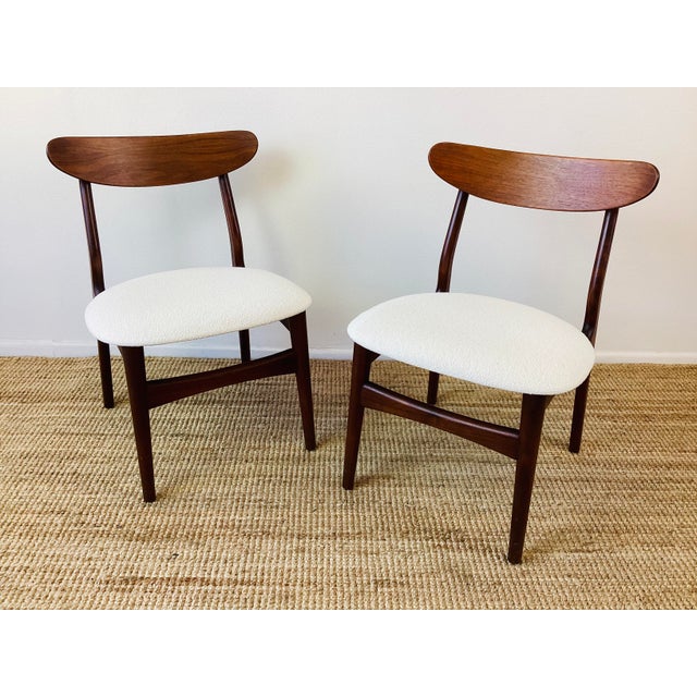 Vintage 1960s Danish Modern Dining Table & Chairs Set Mid Century Modern Style For Sale - Image 10 of 18