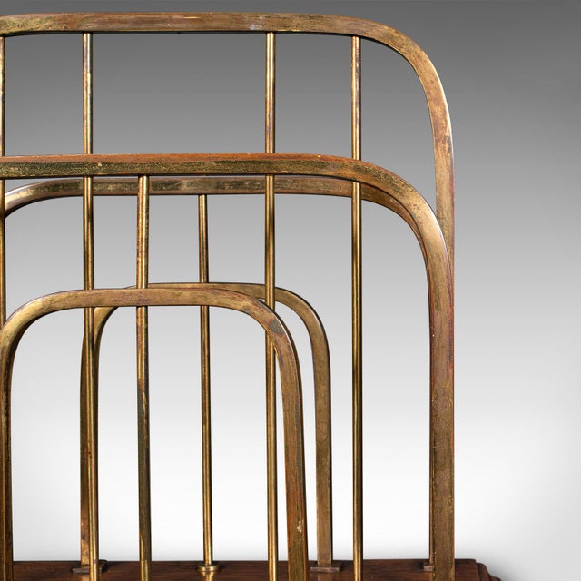 Wood 1910's Antique Chairside Newspaper Rack For Sale - Image 7 of 9