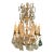 19th C. French Baccarat Manner Bronze and Crystal Chandelier For Sale
