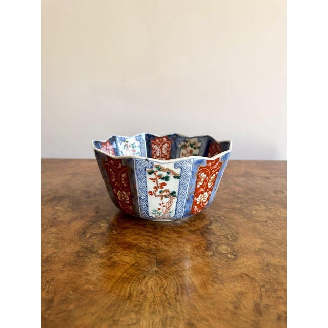1900 - 1909 Antique Japanese Imari Bowl, 1900 For Sale - Image 5 of 8