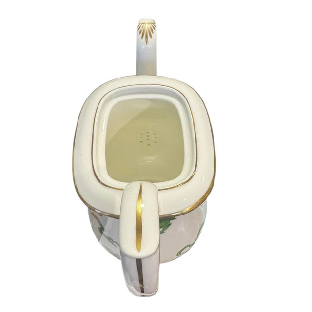 20th Century Wedgewood “Chinese Tigers” Bone China Coffeepot - Green For Sale In Charleston - Image 6 of 9