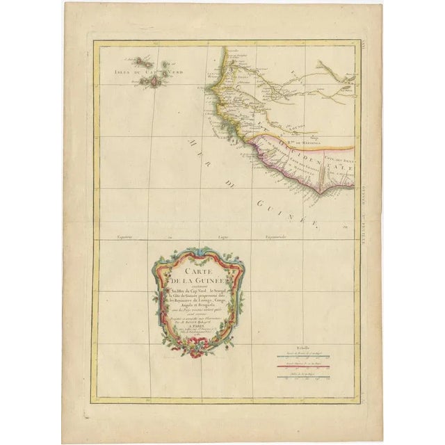 Antique Map of the Coast of Guinea and the Cape Verde Islands For Sale - Image 5 of 6