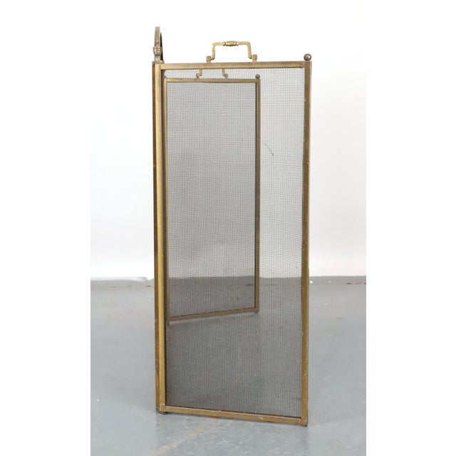 Traditional Antique Traditional Folding Fireplace Screen For Sale - Image 3 of 9