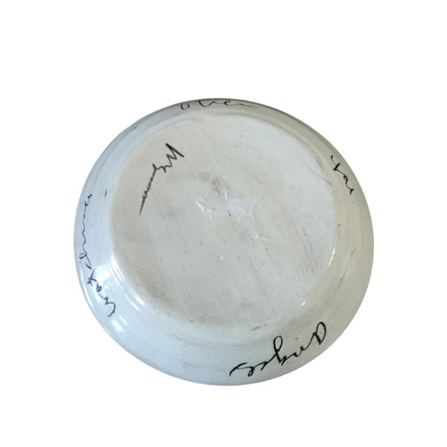 1990s 1990s Bennett and Co Handcrafted Pottery Bowl and Soup Mug For Sale - Image 5 of 6