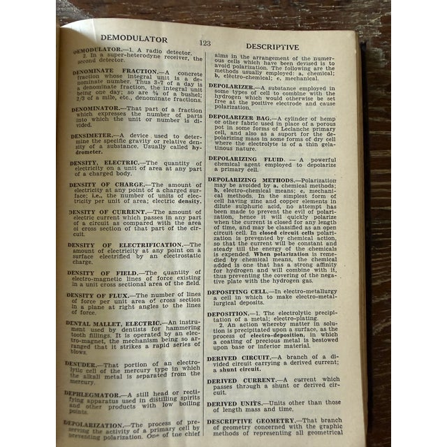 Audels New Electric Library Vol. XII 1946 Soft Leather Bound Electrical Reference Manual Electric Dictionary For Sale - Image 10 of 10